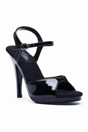421-JULIET Sandal  | Black  Patent