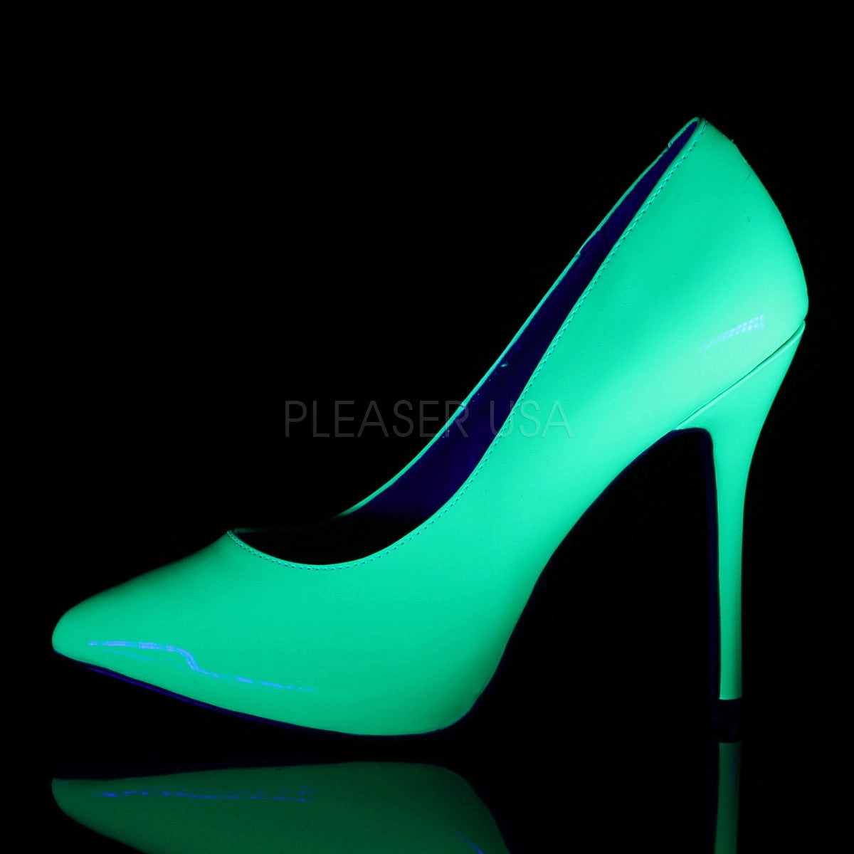 5 Inch Heel AMUSE-20 Neon Green