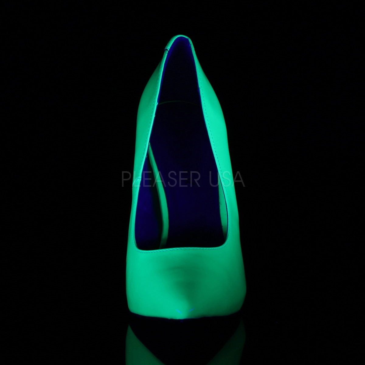 5 Inch Heel AMUSE-20 Neon Green