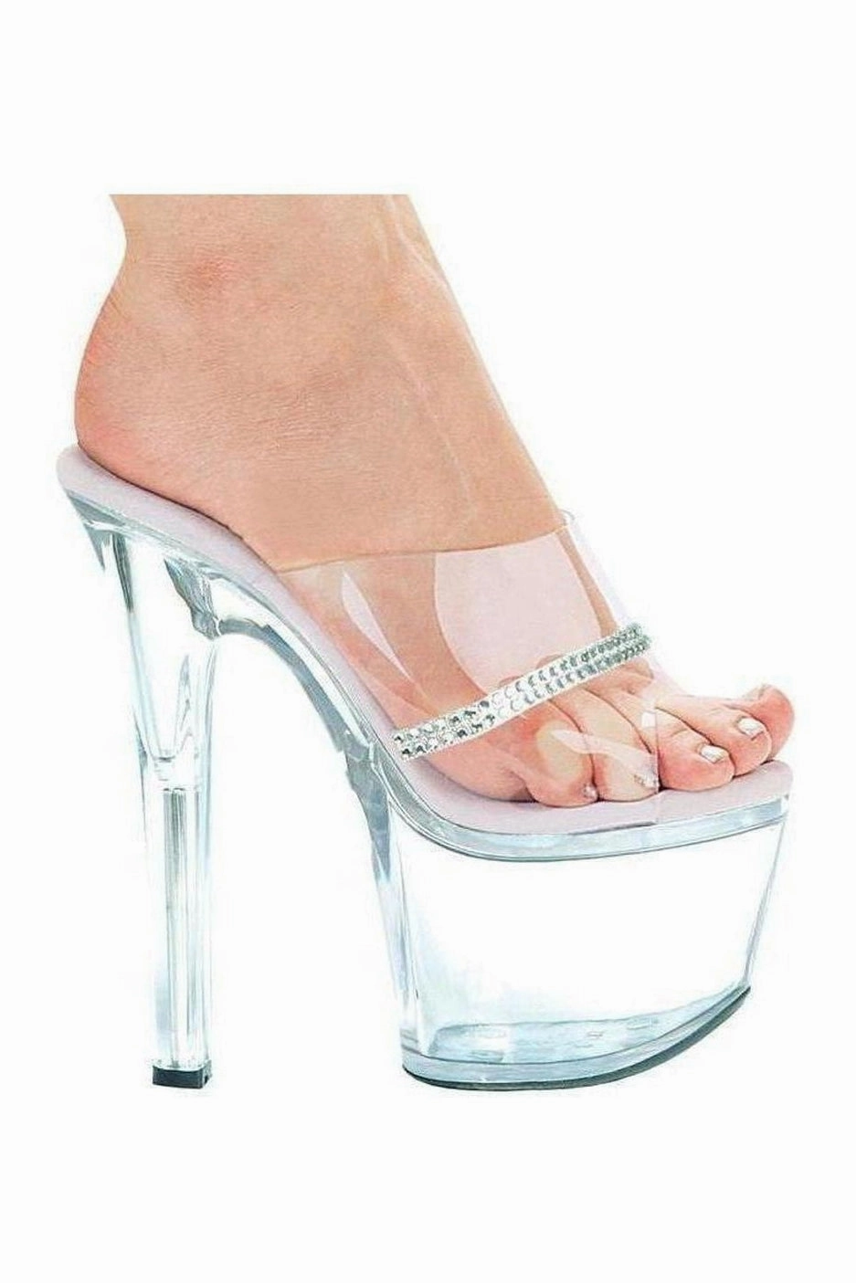 711-JESSE Platform Slide | Clear Vinyl