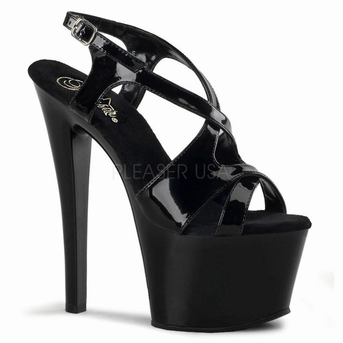 7 Inch Heel SKY-330 Black Pat