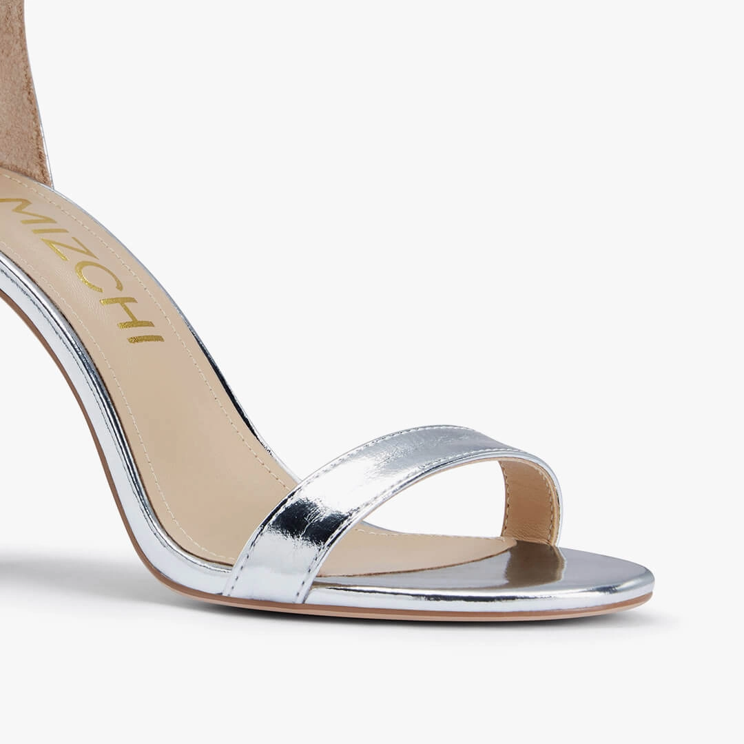 *KESIA SILVER - high sandal