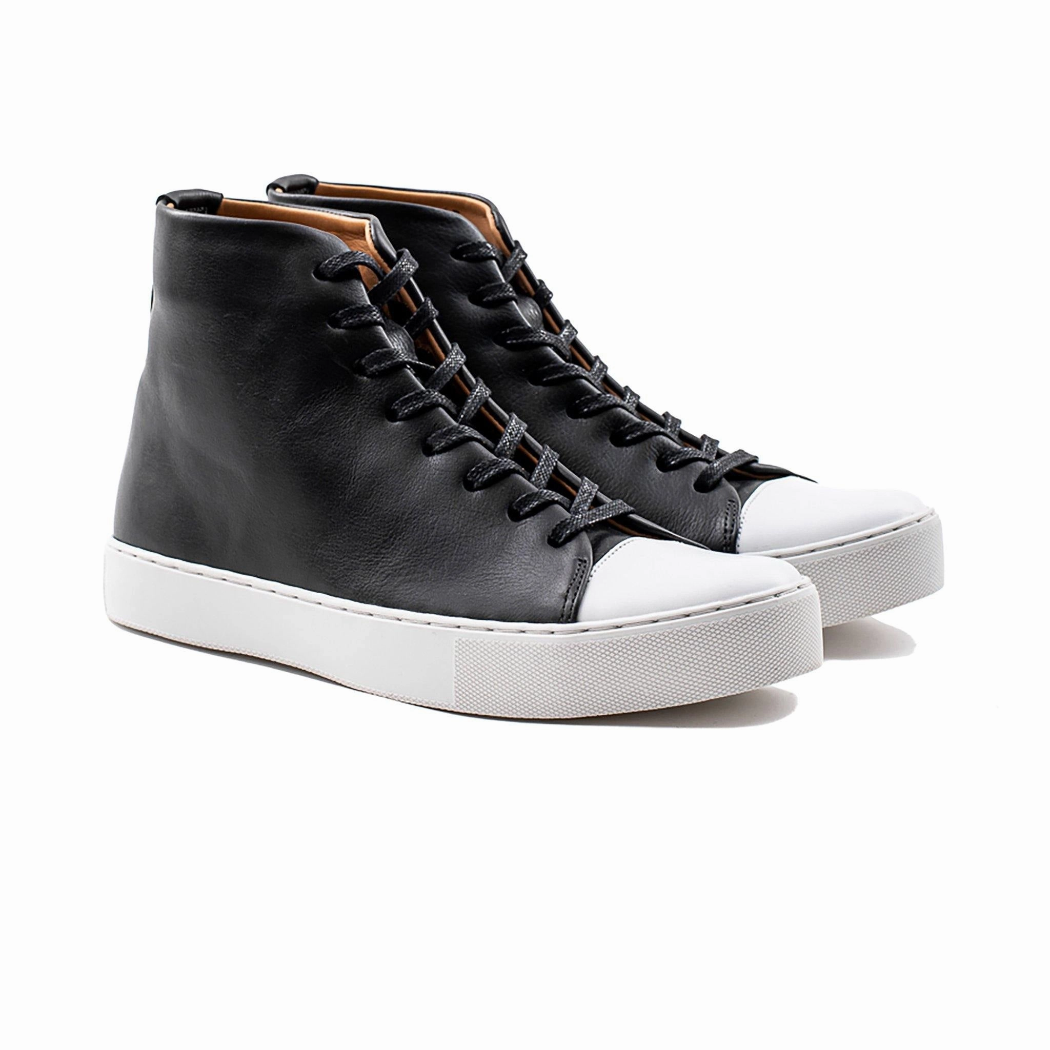 Abington Hi Toe Cap - Black Calf
