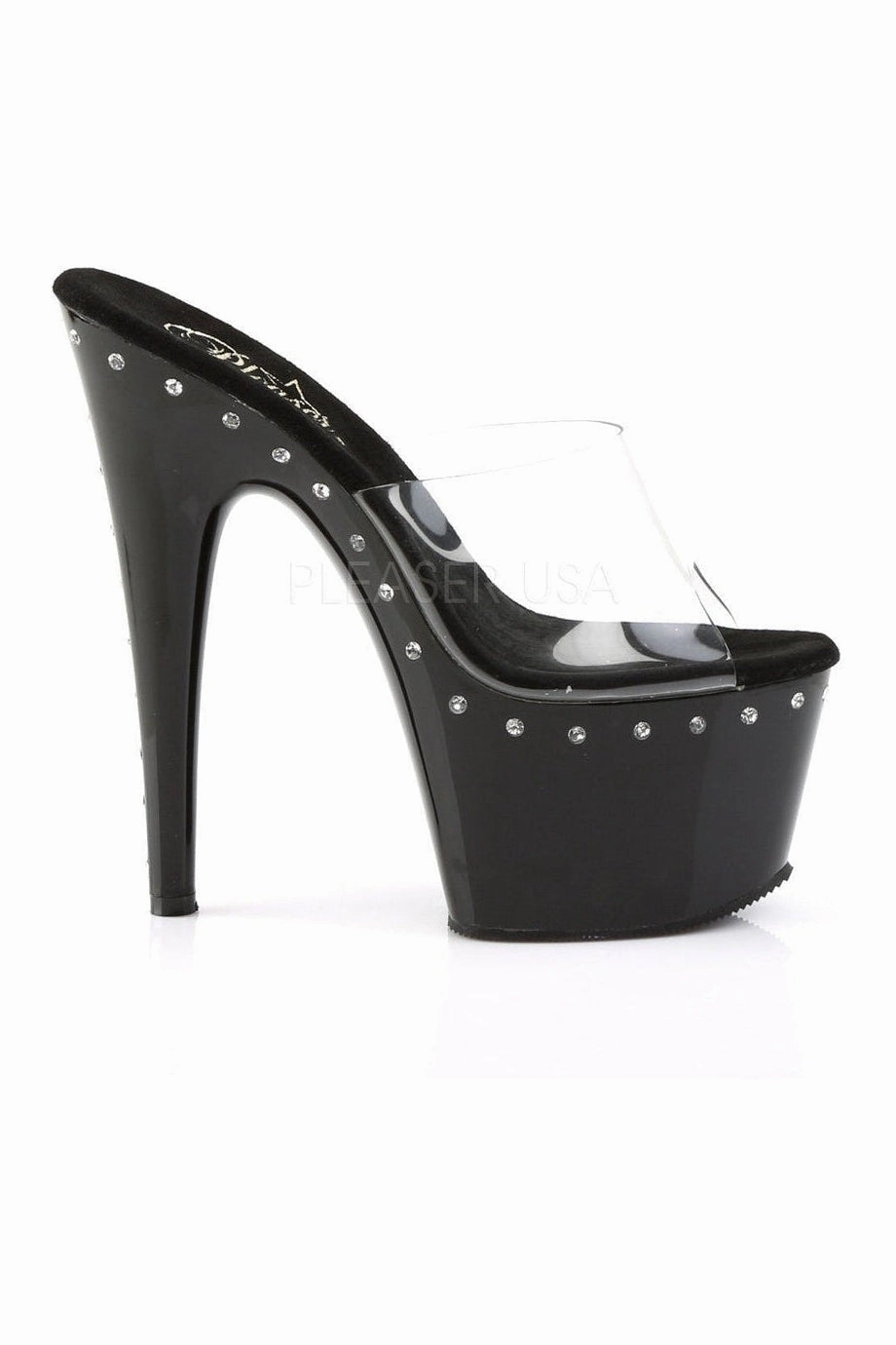 ADORE-701LS Platform Slide  | Black Vinyl
