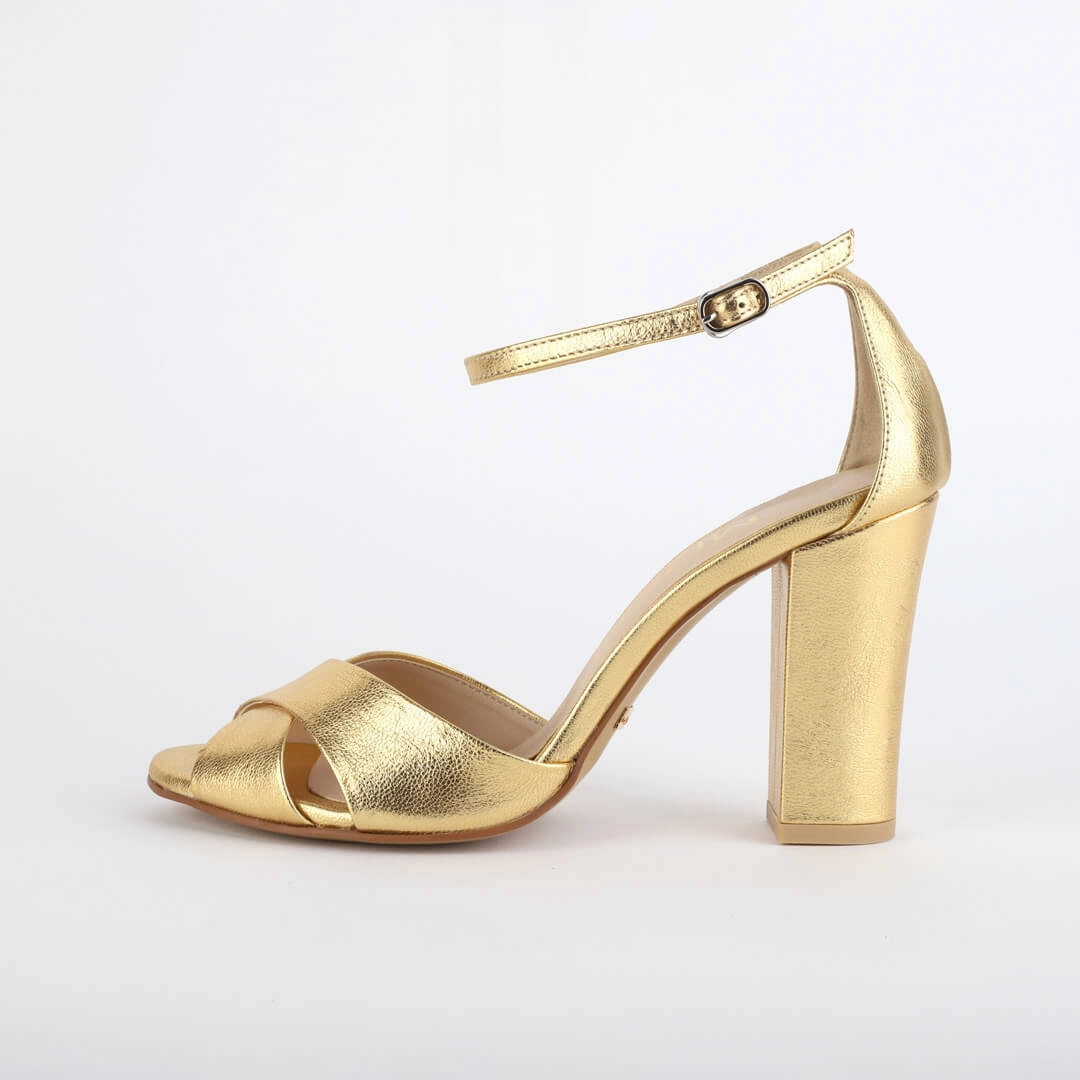 ALOVE  LEATHER - block heel sandals