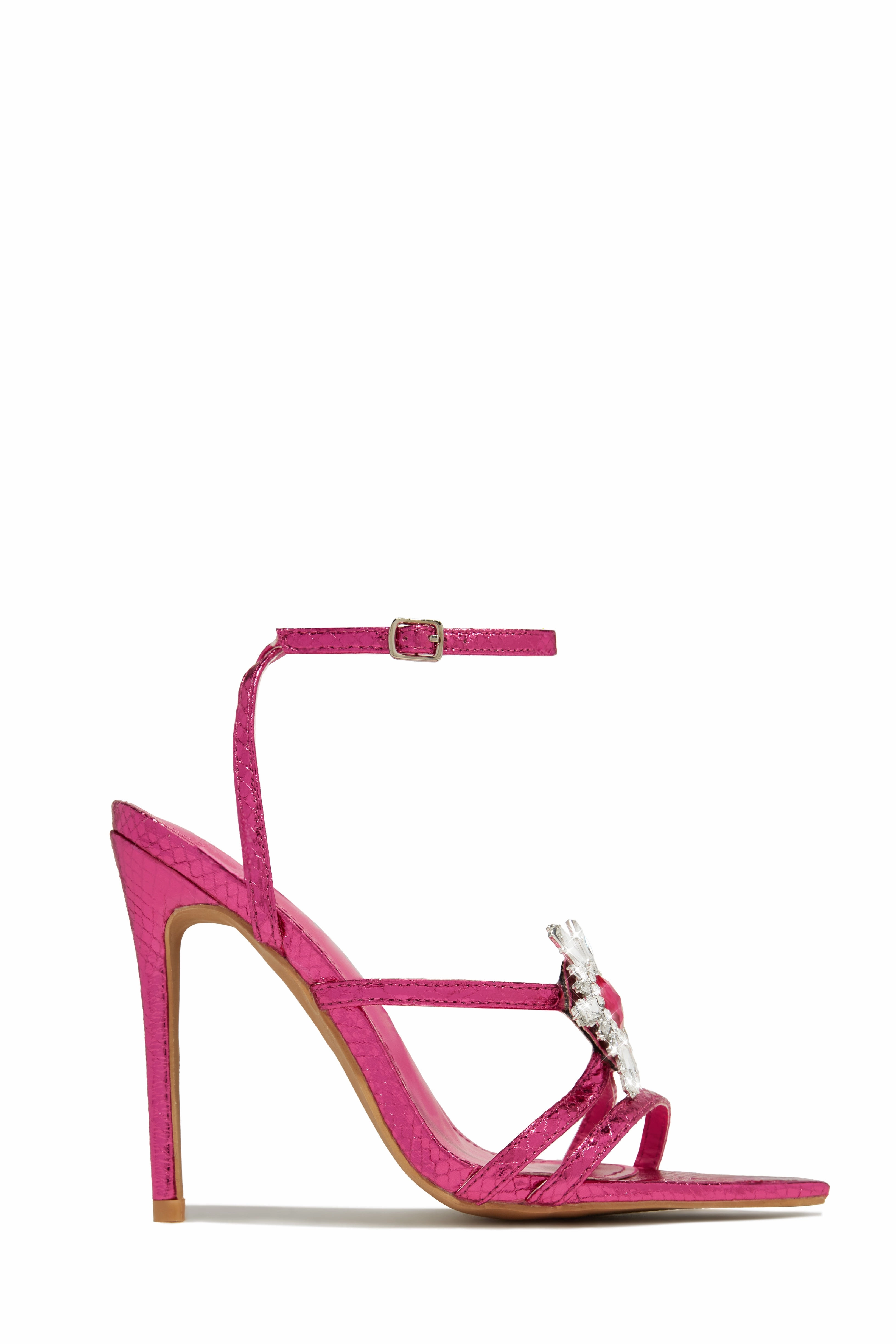 Ameira Embellished High Heels - Pink