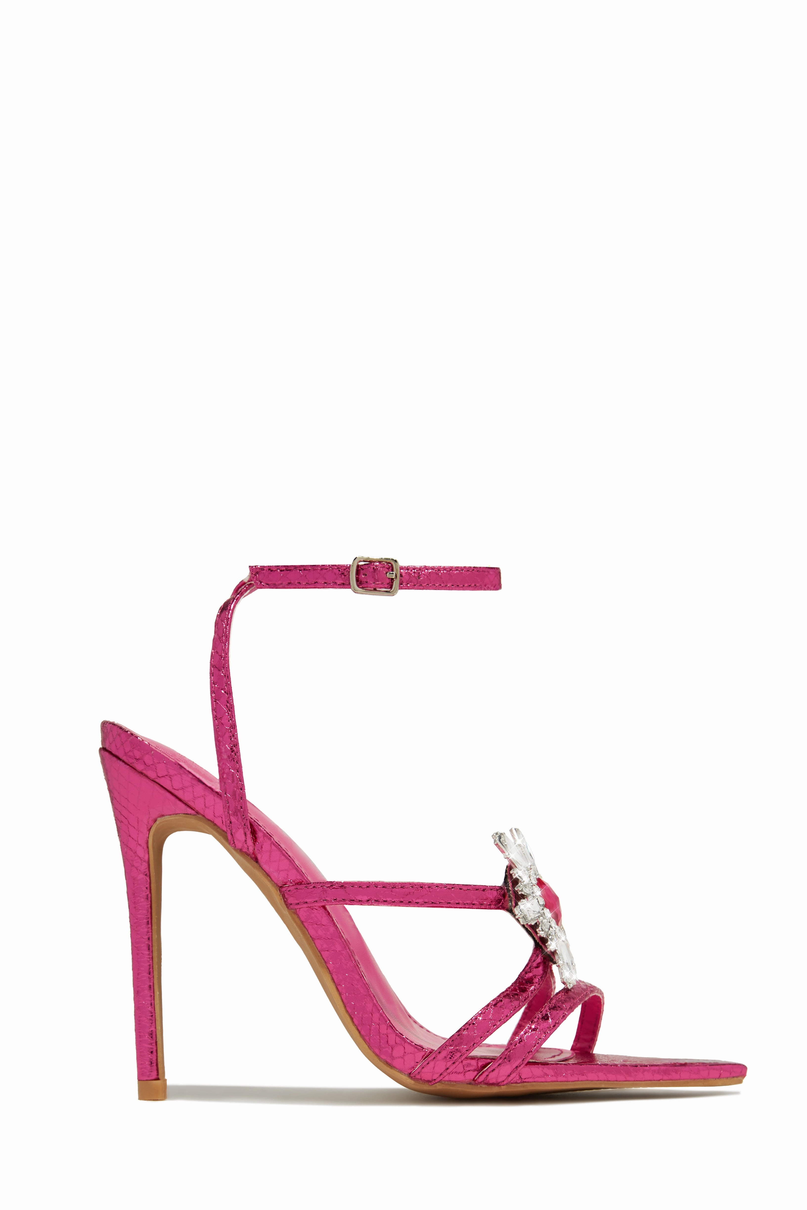 Ameira Embellished High Heels - Pink
