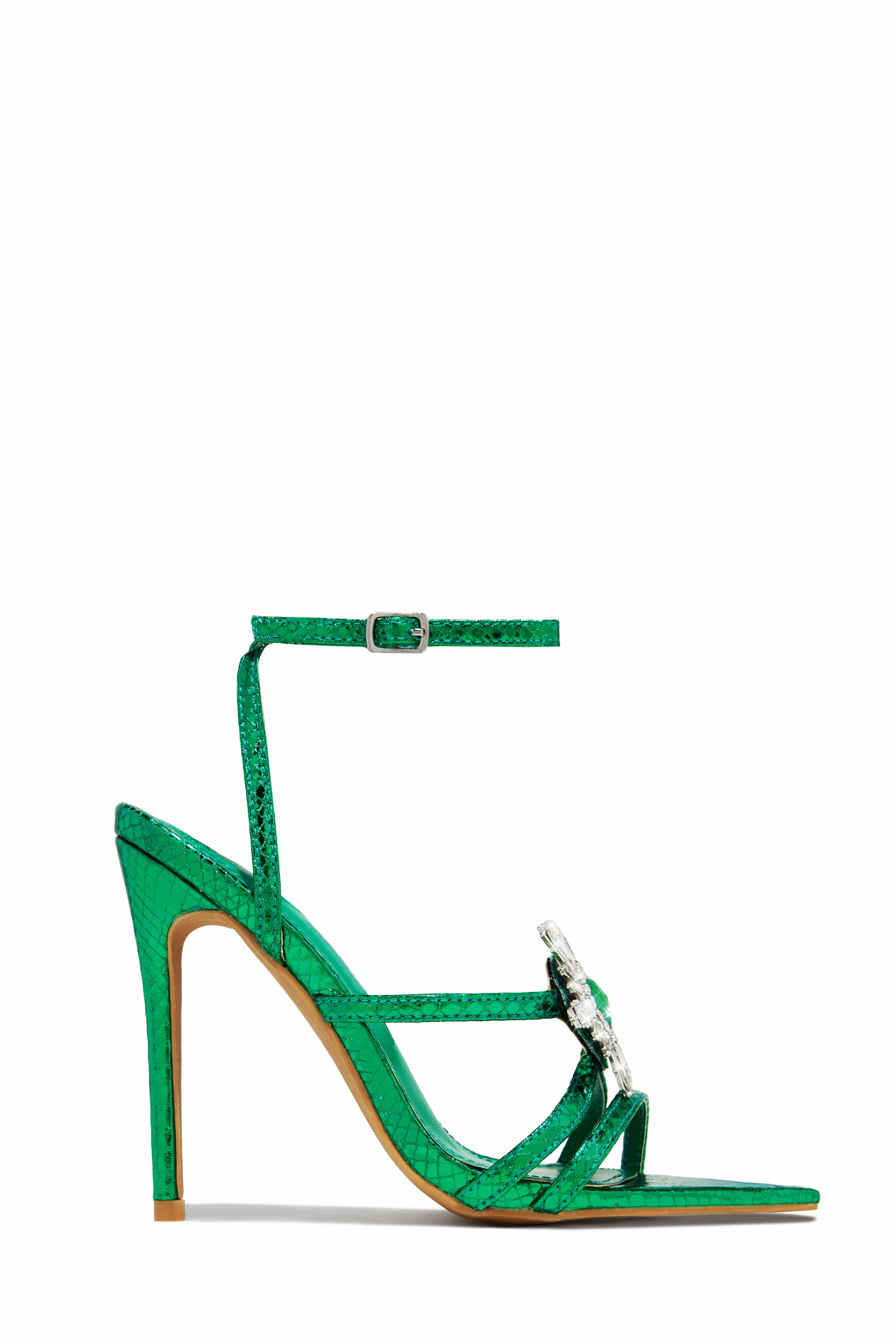 Ameira Embellished High Heels - Pink