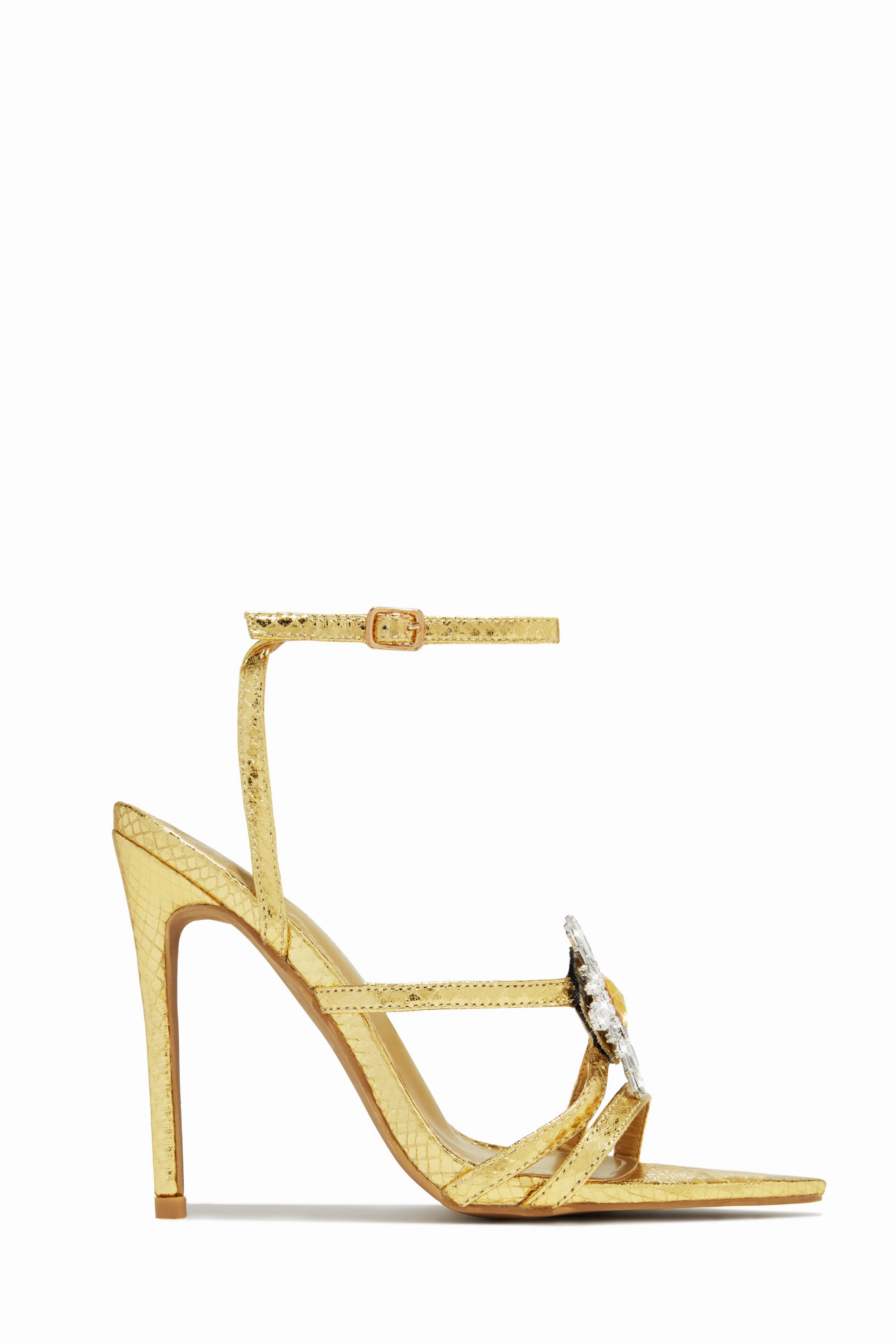 Ameira Embellished High Heels - Pink