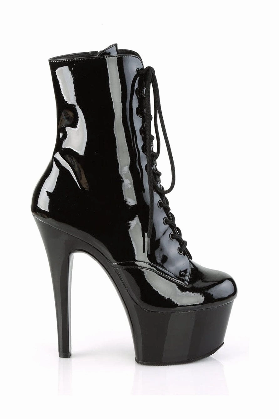 ASPIRE-1020 Black Patent Ankle Boot