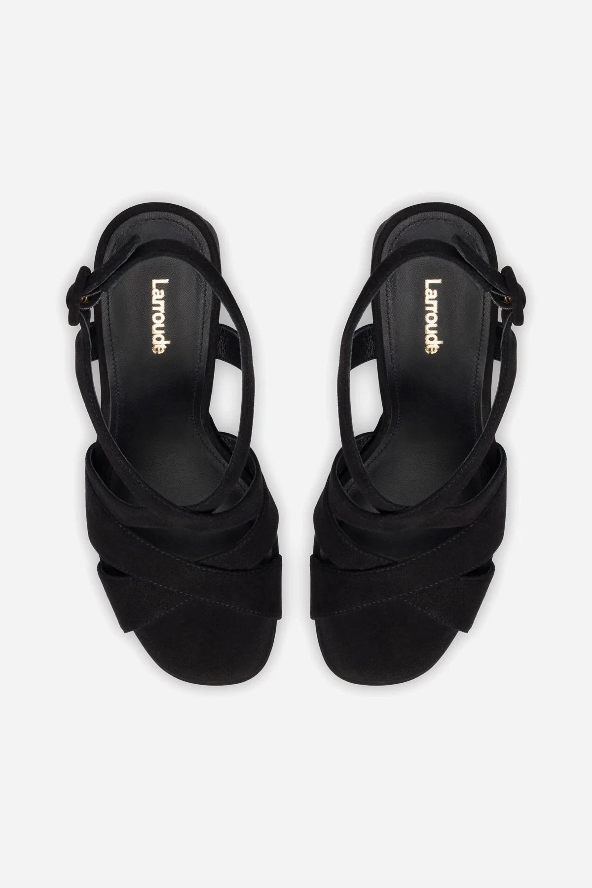 Bee Sandal In Black Suede