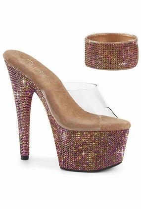 BEJEWELED-712RS Clear Vinyl Slide