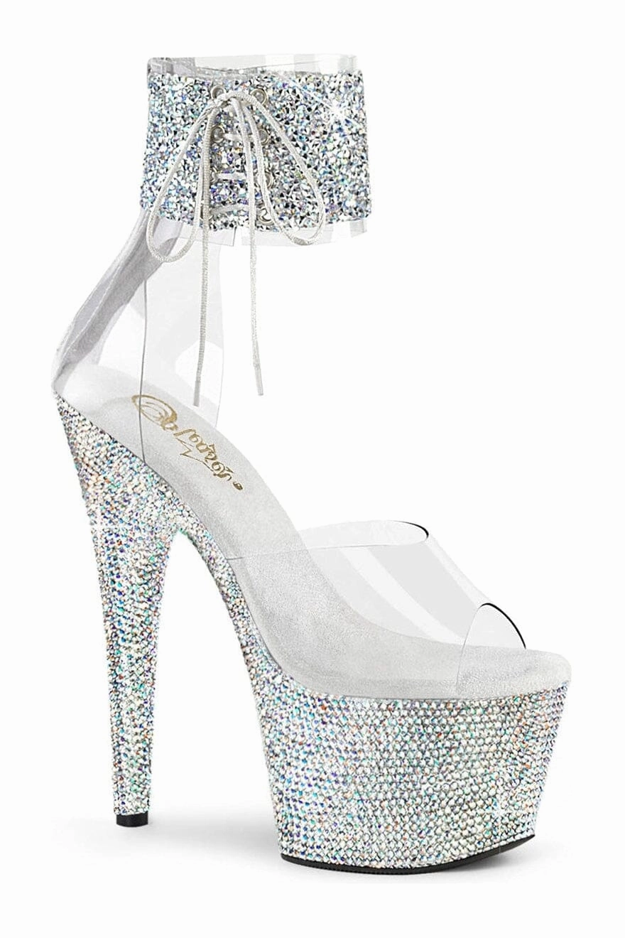 BEJEWELED-724RS-02 Clear Vinyl Sandal
