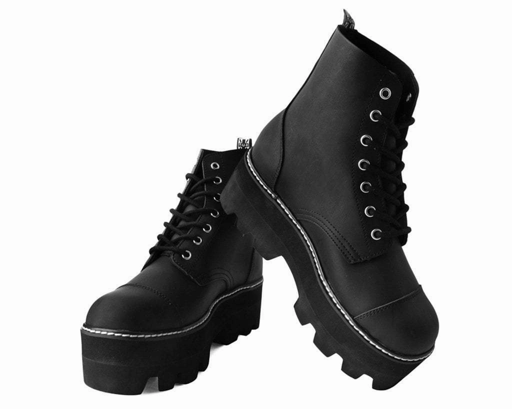 Black 7-Eye Dino Lug Sole Boot