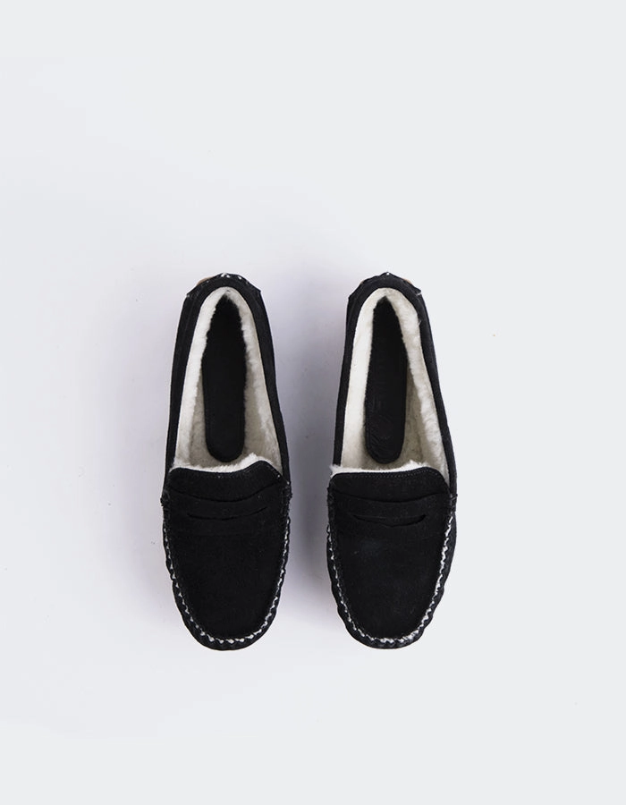 Bobble Black Suede