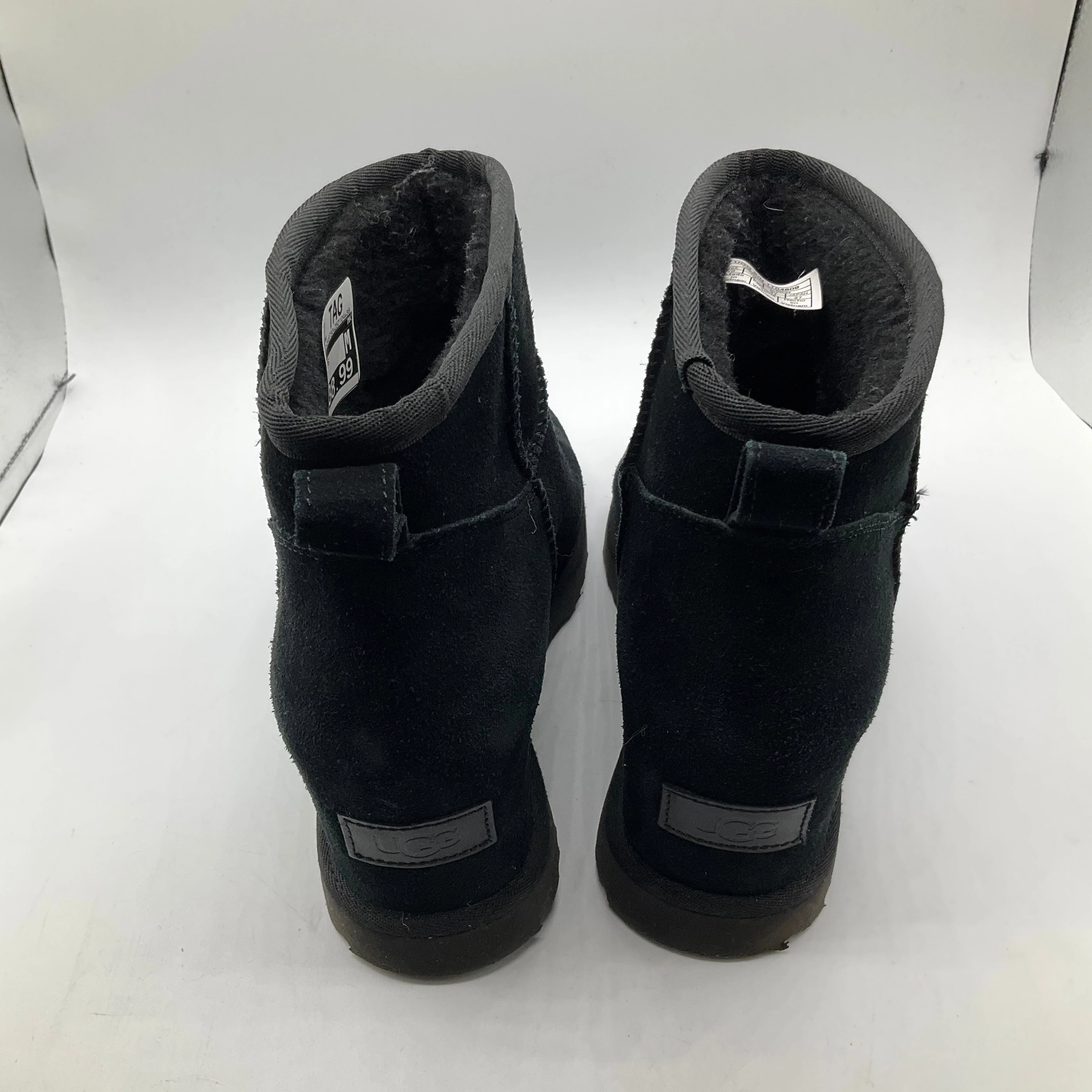 Boots Ankle Flats By Ugg In Black, Size: 10