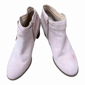 Boots Ankle Heels By Clothes Mentor In Pink, Size: 8