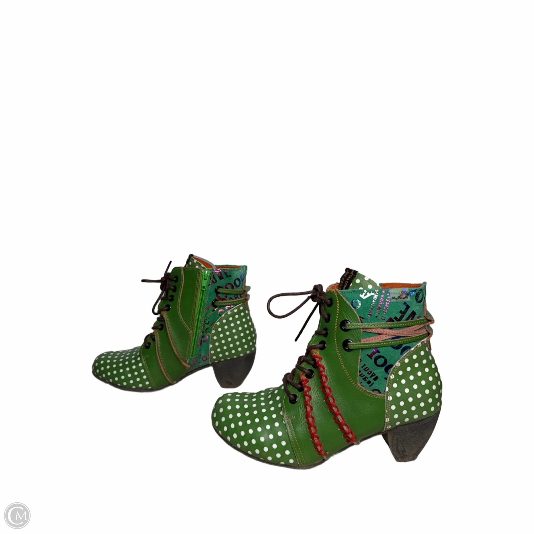 Boots Ankle Heels By THE TMA CO In Green, Size: 7