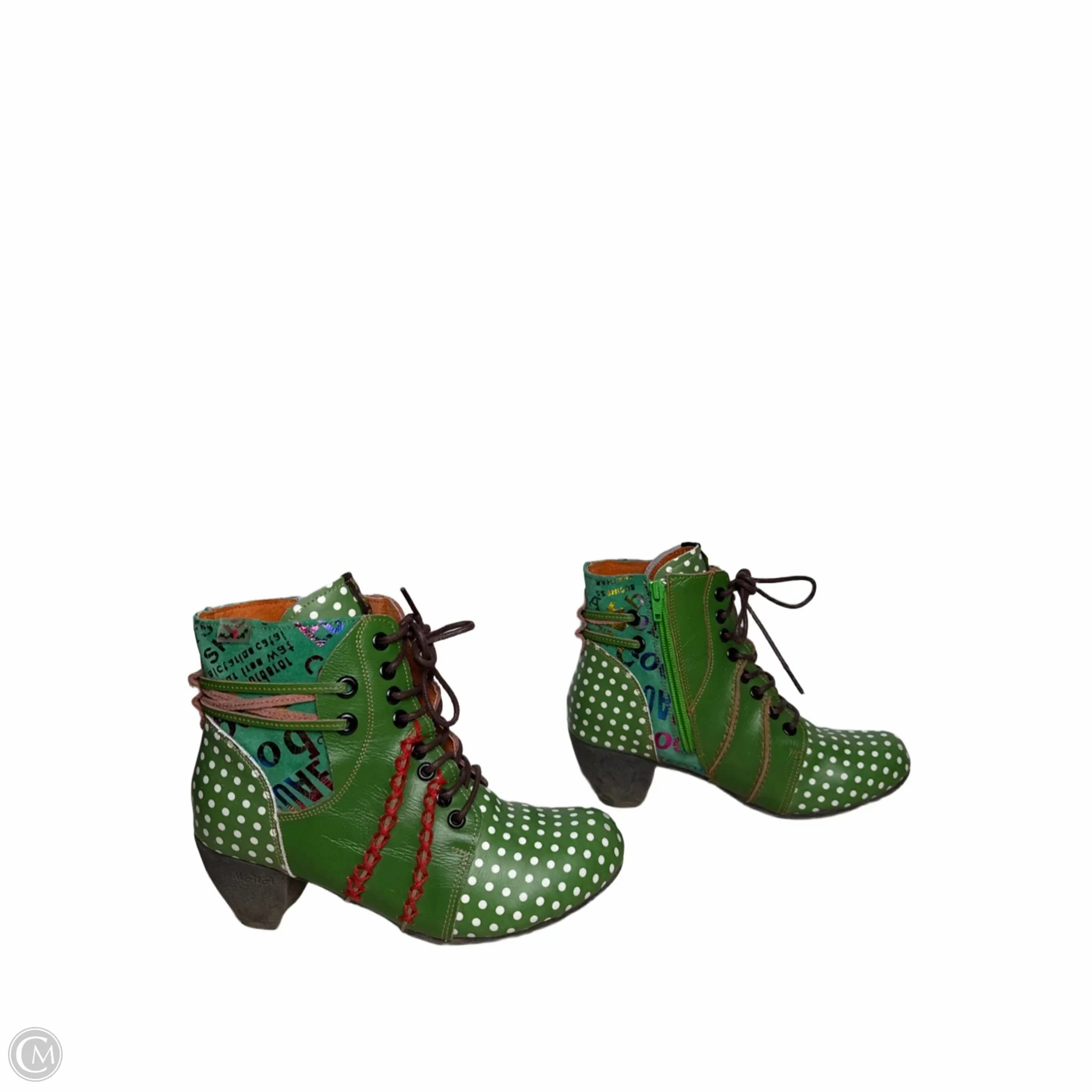 Boots Ankle Heels By THE TMA CO In Green, Size: 7