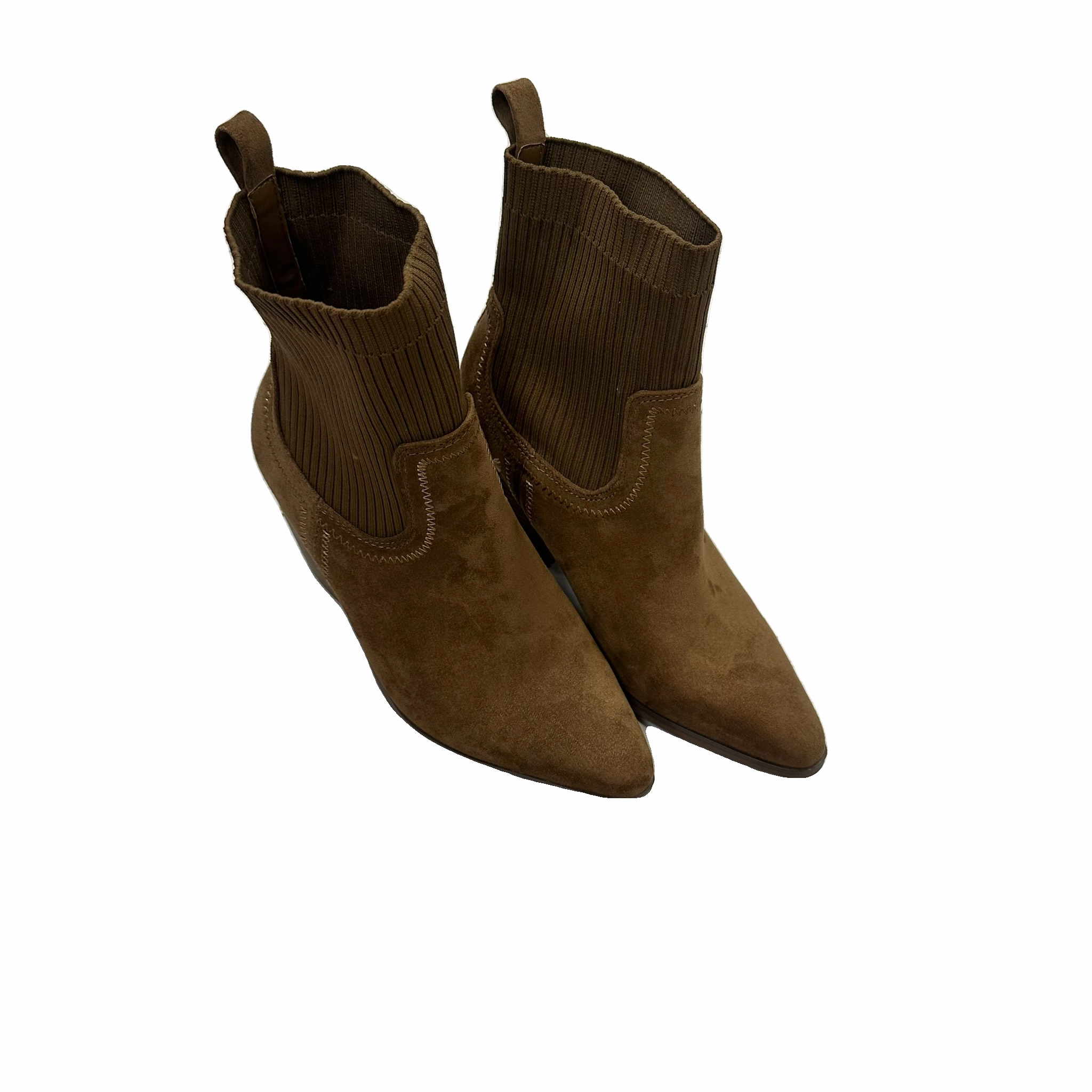 Boots Ankle Heels By Universal Thread In Brown, Size: 7.5