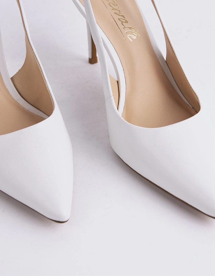Borage White Leather