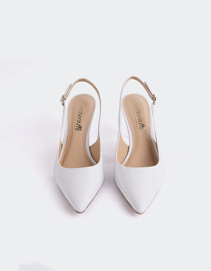 Borage White Leather