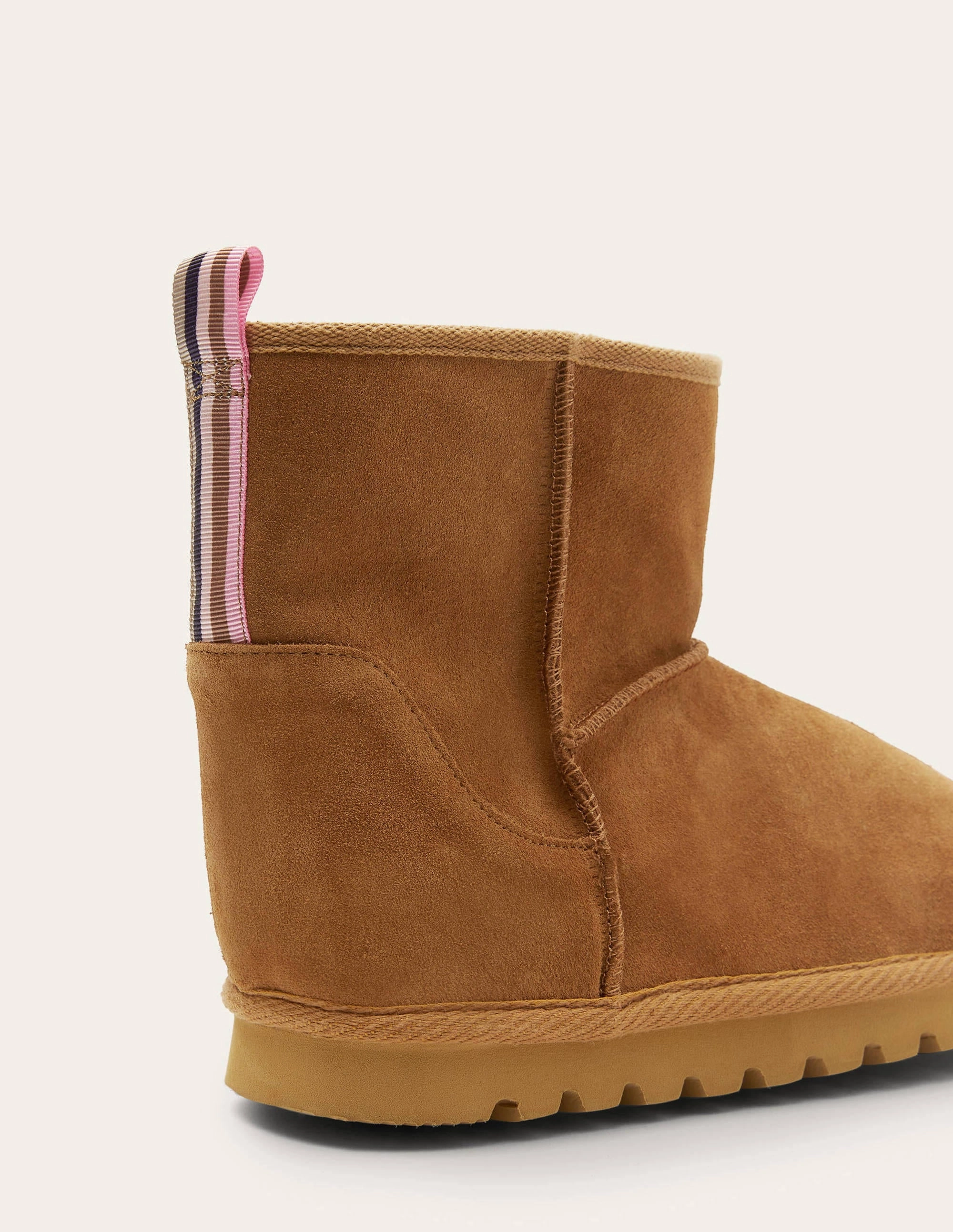 Borg Lined Boots-Tan