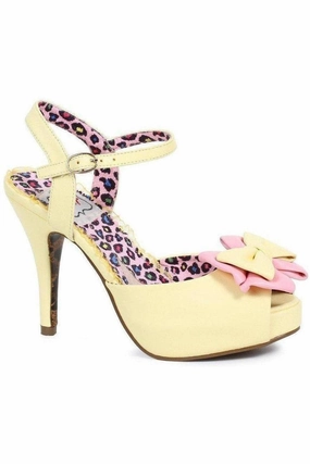 BP412-VIXEN | Yellow Faux Leather