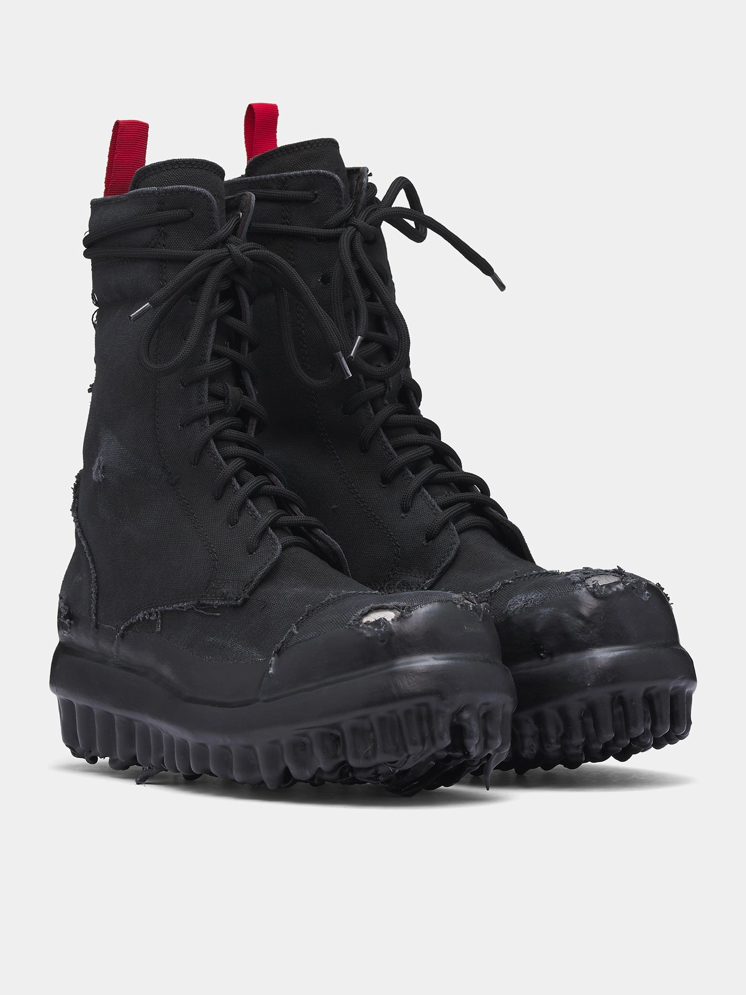 Canvas Miner Boots (FF5SMQ61AP-TE002-BLACK-WAX-SPR)