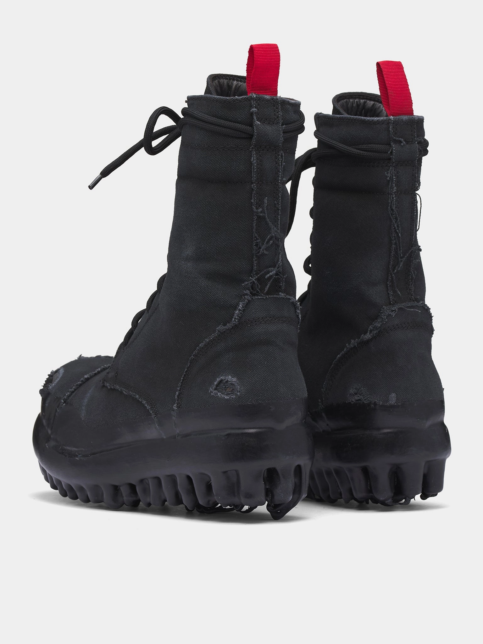 Canvas Miner Boots (FF5SMQ61AP-TE002-BLACK-WAX-SPR)