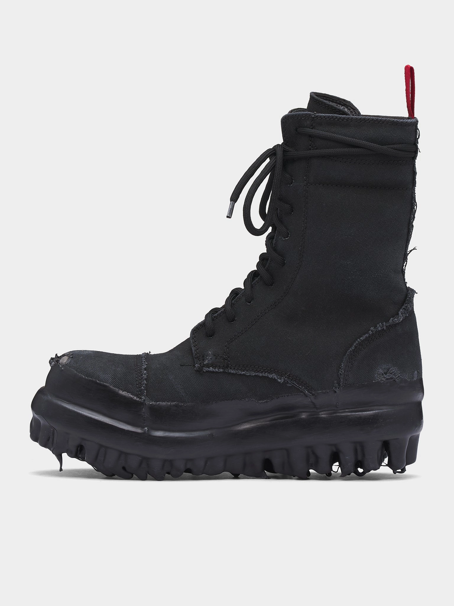 Canvas Miner Boots (FF5SMQ61AP-TE002-BLACK-WAX-SPR)