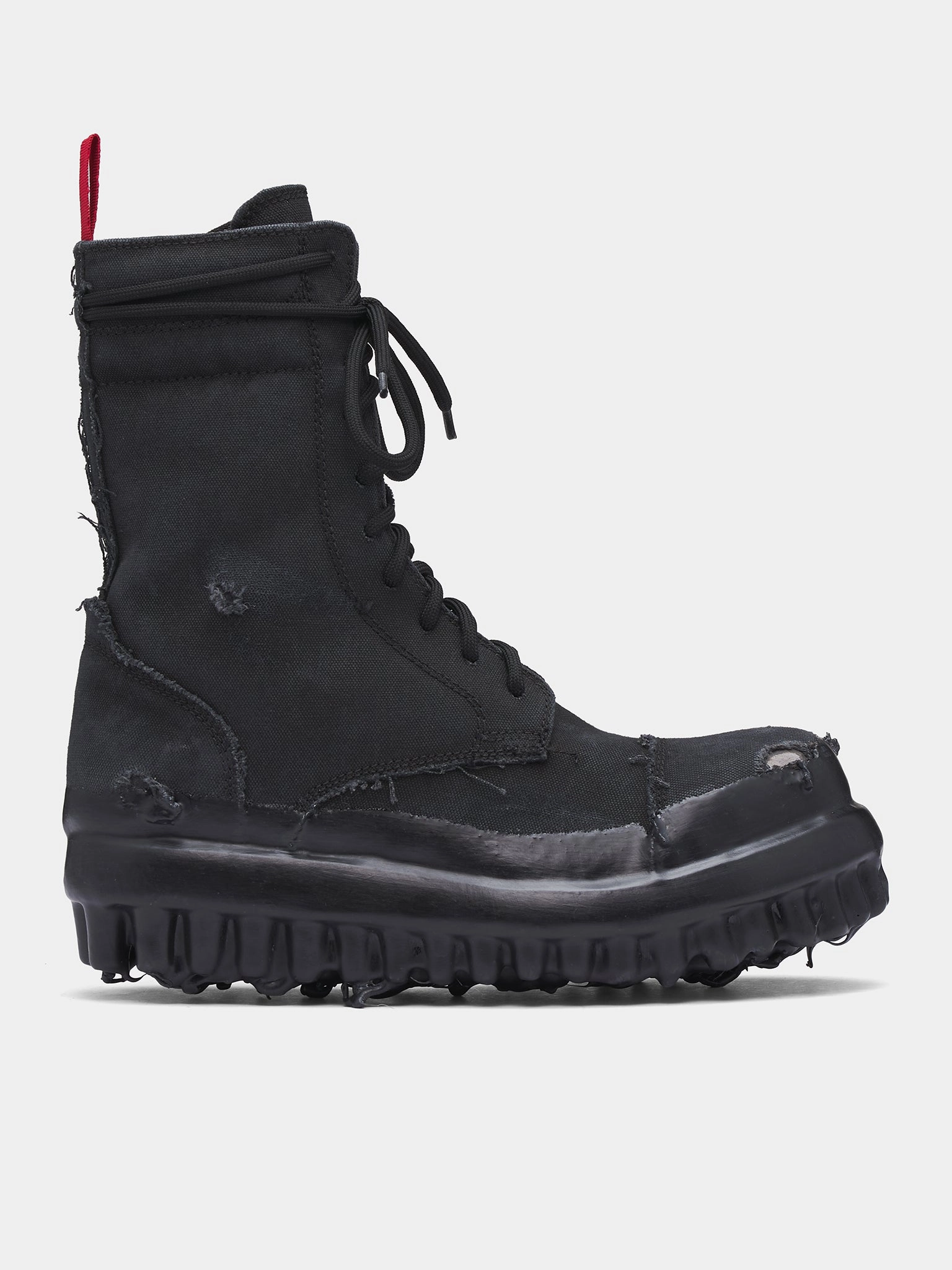 Canvas Miner Boots (FF5SMQ61AP-TE002-BLACK-WAX-SPR)
