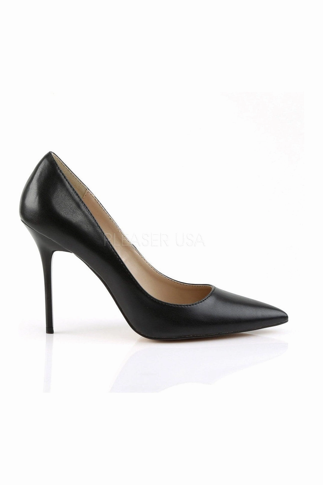 CLASSIQUE-20 Pump  | Black Faux Leather