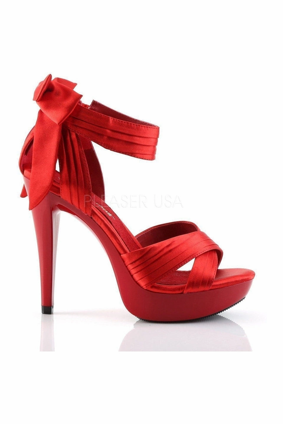 COCKTAIL-568 Sandal | Red Fabric
