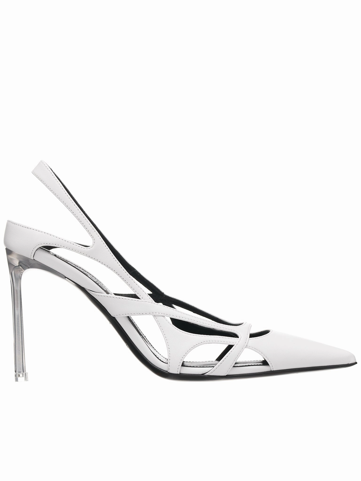 Cut-Out Slingback Heels (B01820-MFI662-9000-144-WHITE)
