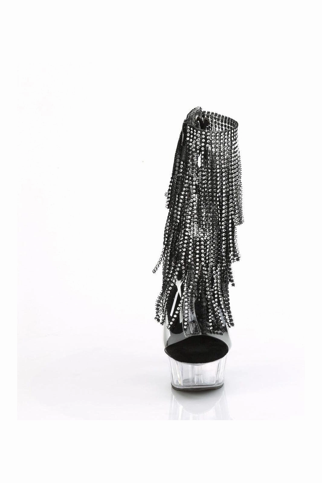 DELIGHT-1017RSF Clear Vinyl Ankle Boot