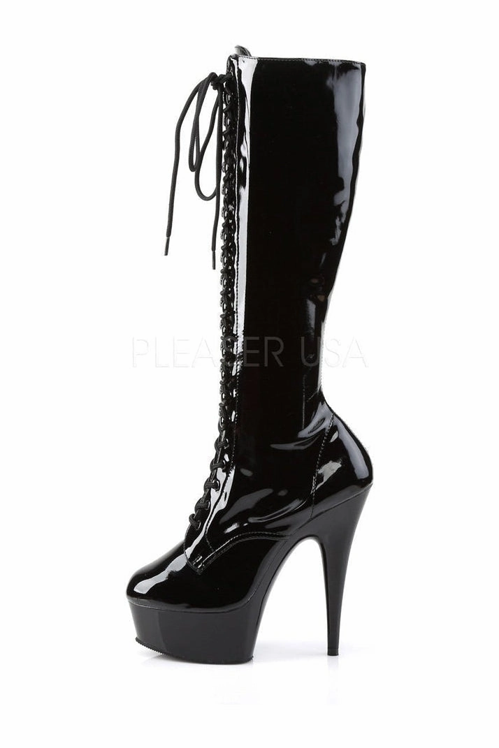 DELIGHT-2023 Platform Boot  | Black Patent