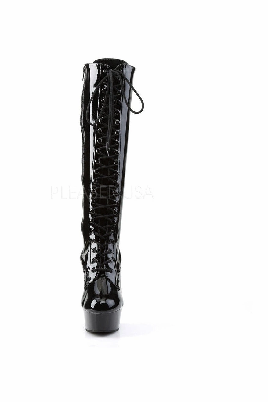 DELIGHT-2023 Platform Boot  | Black Patent