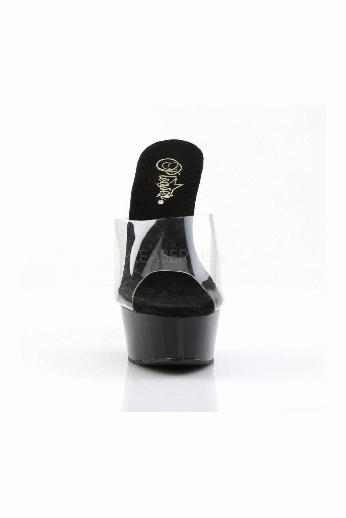DELIGHT-601 Platform Slide  | Black Vinyl