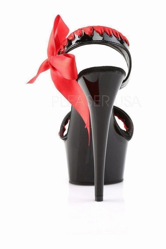 DELIGHT-615 Platform Sandal  | Black Patent