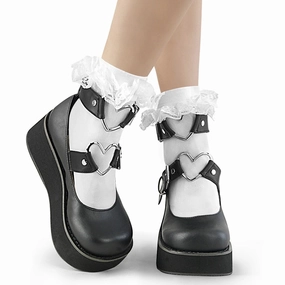 Demonia Ruffle Lace Socks