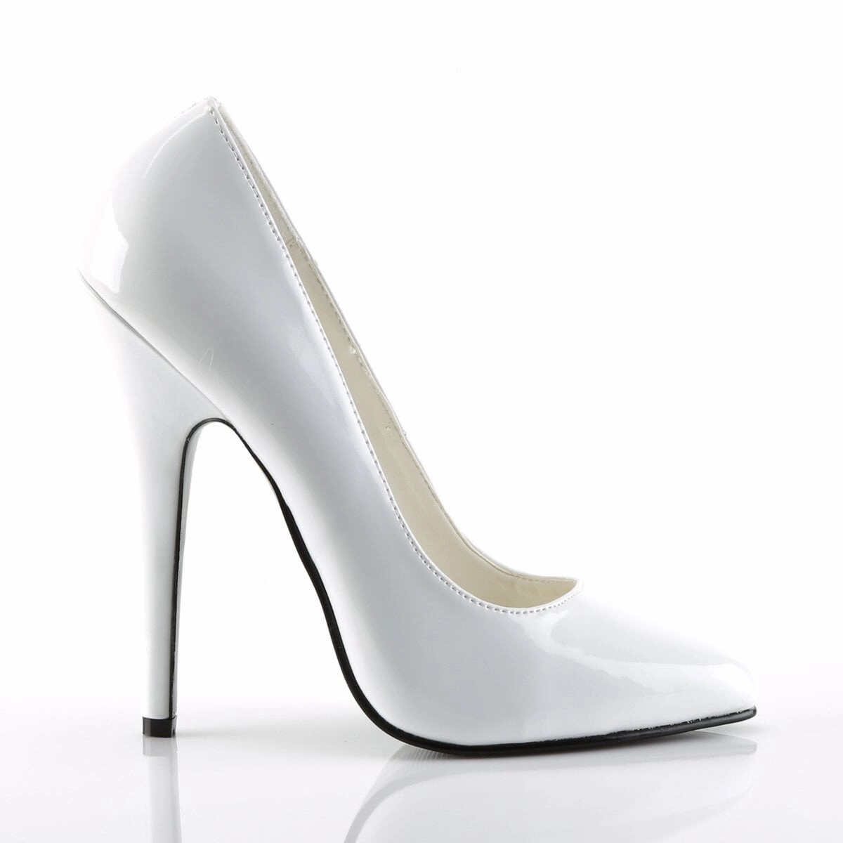 Devious Domina-420-White-Size 12-Clearance