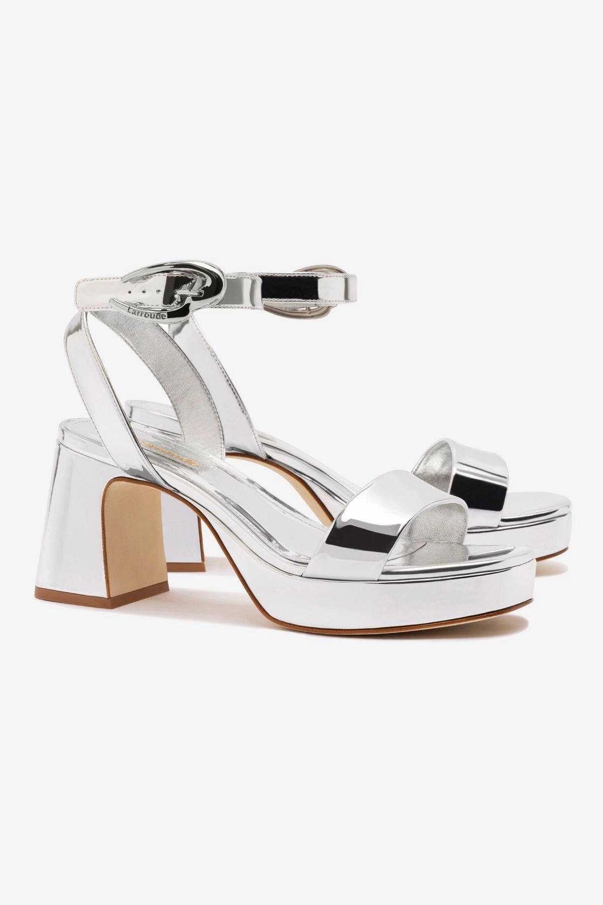 Dolly Verona Low Sandal In Silver Specchio