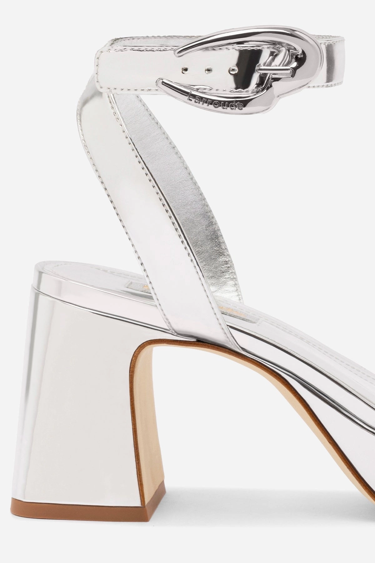 Dolly Verona Low Sandal In Silver Specchio
