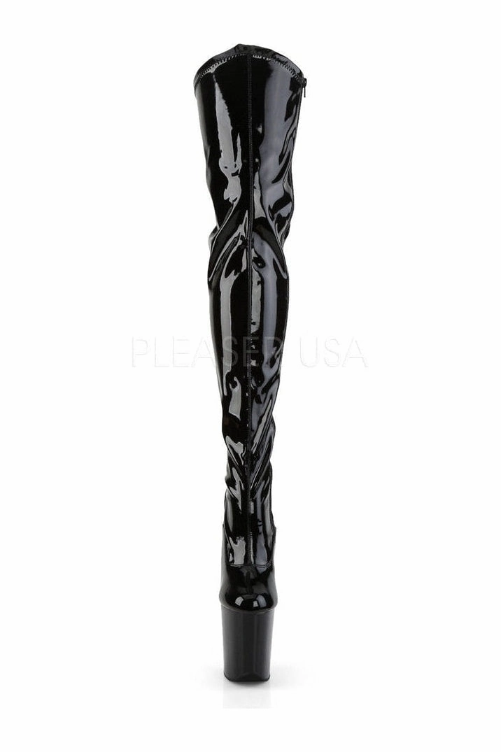 FLAMINGO-3000 Platform Boot  | Black Patent