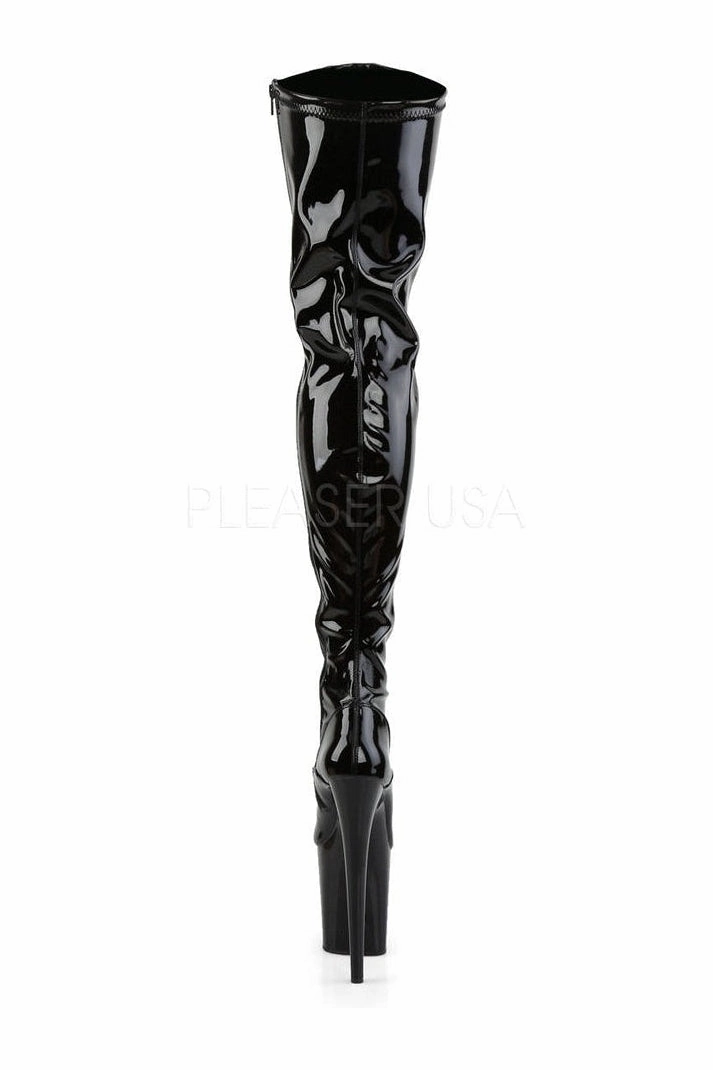 FLAMINGO-3000 Platform Boot  | Black Patent