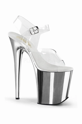 FLAMINGO-808 Platform Sandal  | Clear Vinyl