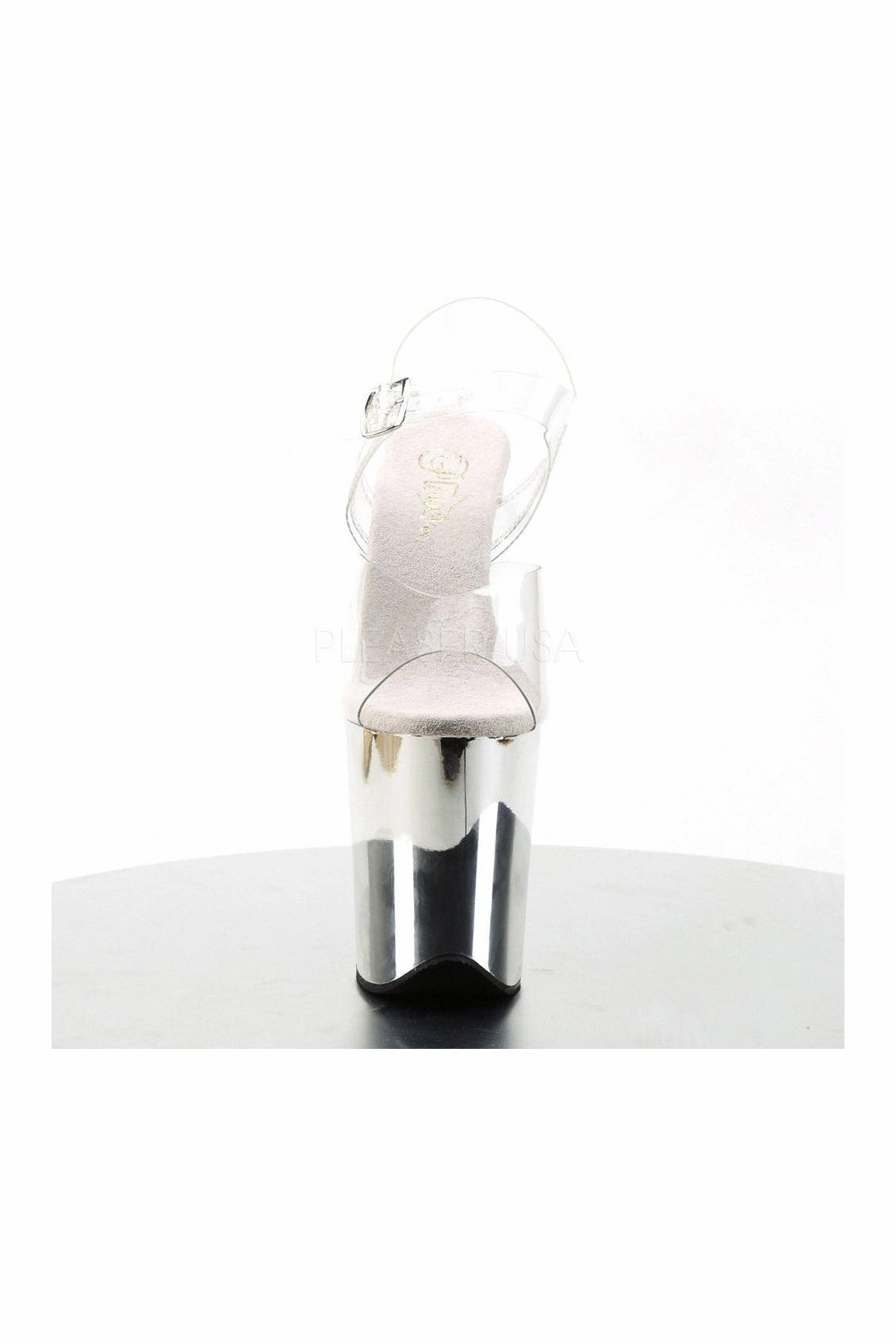 FLAMINGO-808 Platform Sandal  | Clear Vinyl