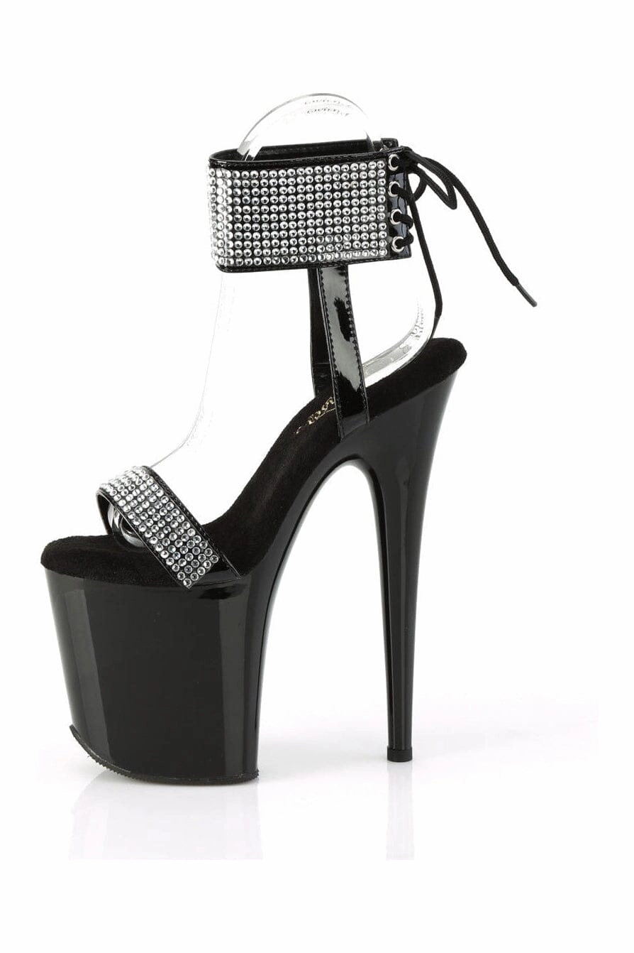 FLAMINGO-870 Black Patent Sandal