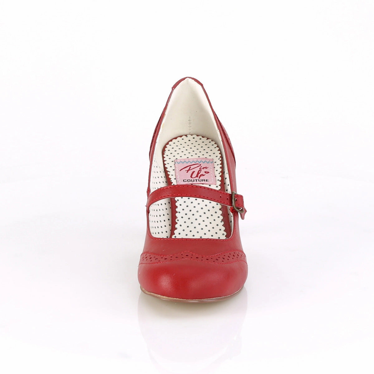 FLAPPER-32  Red Faux Leather